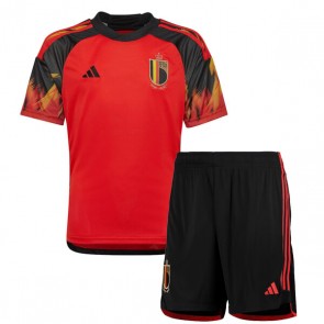 Belgium Replica Home Stadium Kit for Kids World Cup 2022 Short Sleeve (+ pants)